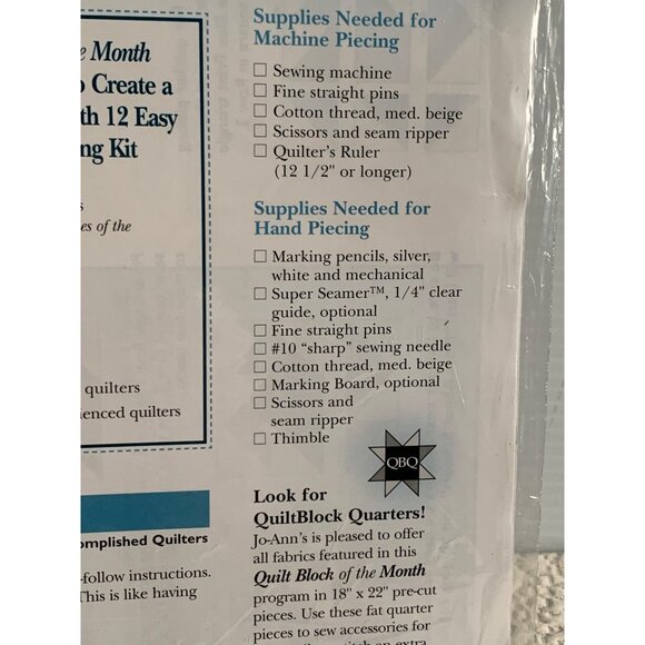 Vintage Treasures Perpetual Motion Quilt Block of the Month 9 by Joann Fabrics k - Picture 5 of 9